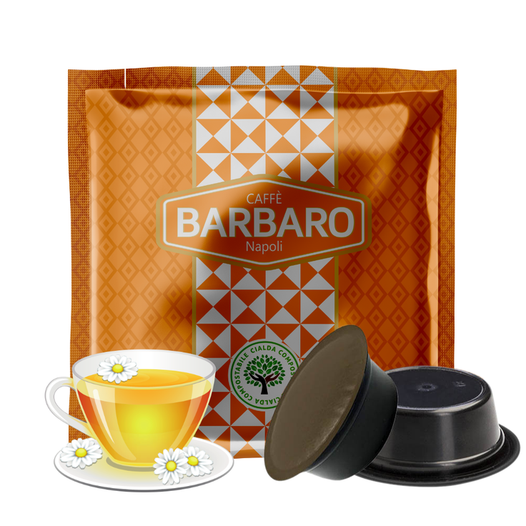 Capsule Caffè Barbaro con macchine a marchio Lavazza®* A Modo mio®* Infusi e Tisane