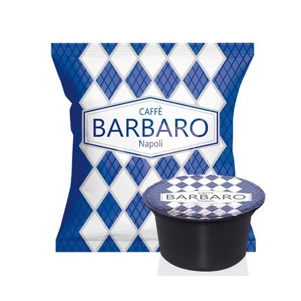 Capsule Caffè Barbaro compatibili con le macchine da caffè a marchio Lavazza®* Blue®* miscela cremoso Napoli