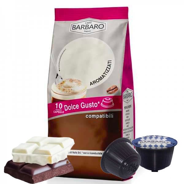 Capsule Caffè Barbaro compatibili con macchine a marchio Nescafé®* Dolce  Gusto®* Aromatizzati - 10pz / Cioccolato B&W