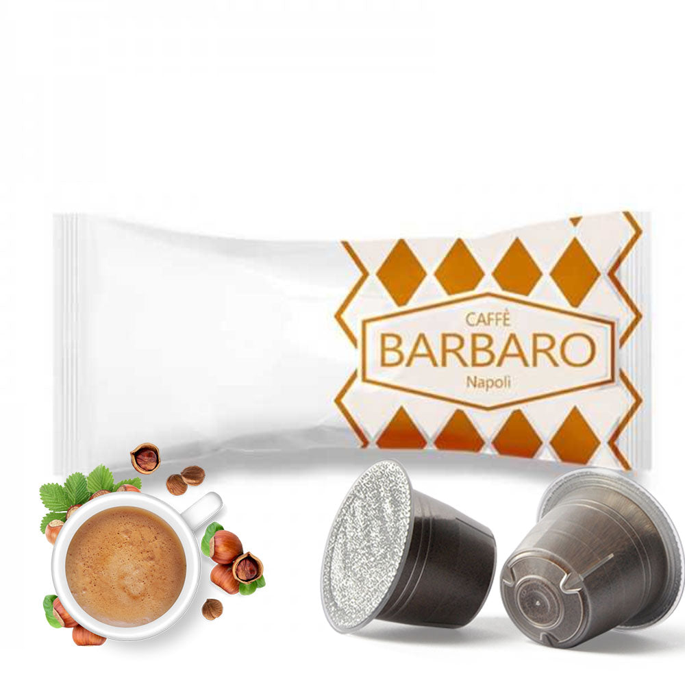Capsule Caffè Barbaro compatibili con macchine da caffè a marchio Nespresso®* gusti Aromatizzati